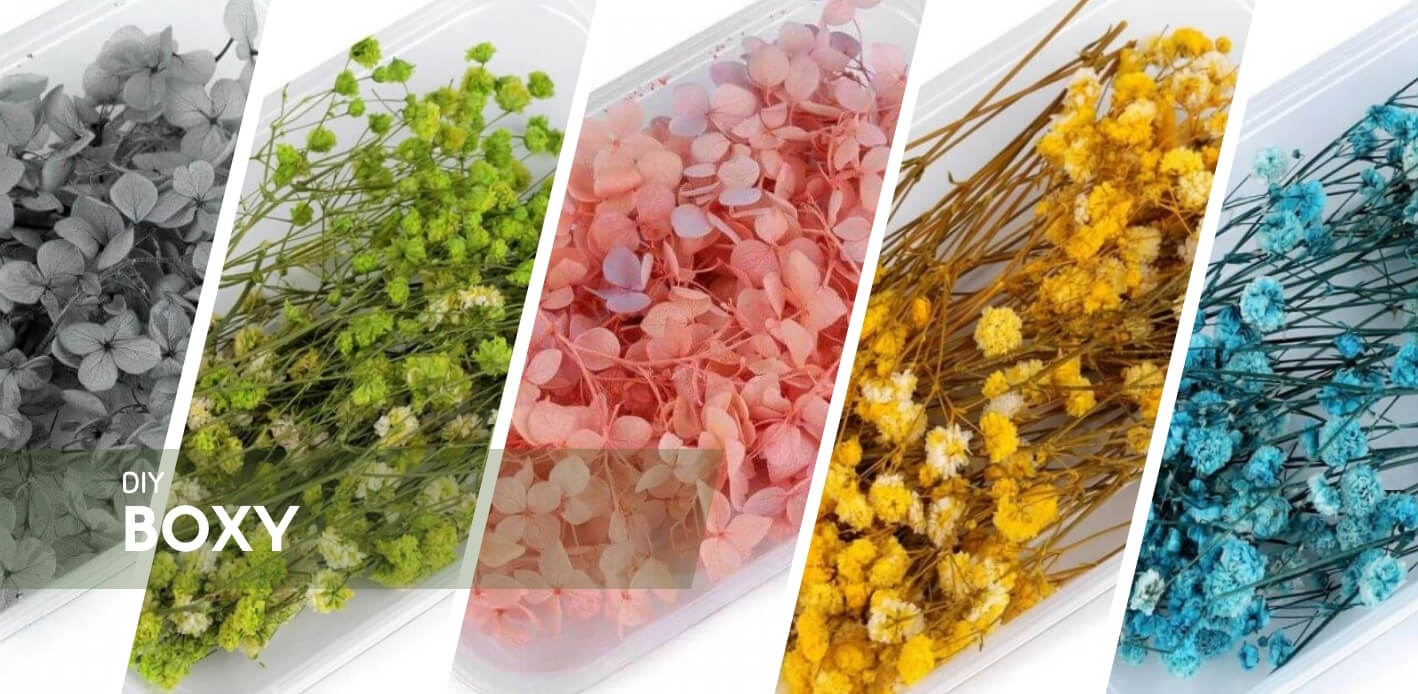 DIY boxy se sušenými květinami – tvoření plné radosti a kreativity